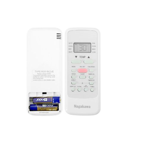[REMOTE NAGAKAWA CHÍNH HÃNG] Điều khiển máy lạnh NAGAKAWA 2 chiều – Thiết kế nút Hồng, phím bấm êm nhạy, có sẵn pin tặng kèm