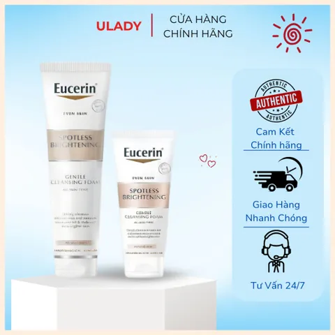 [Eucerin] [Kèm Quà Tặng] Sửa Rửa Mặt Sáng Da  - Even Skin Spotless Brightening Gentle Cleansing Foam