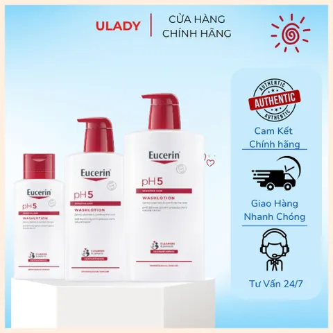 [Eucerin][Kèm Quà Tặng] Sữa Tắm Dịu Nhẹ Cho Da Nhạy Cảm - pH5 Washlotion