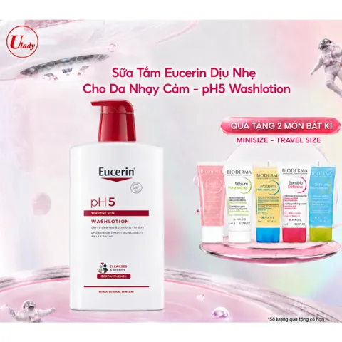 [Eucerin][Kèm Quà Tặng] Sữa Tắm Dịu Nhẹ Cho Da Nhạy Cảm - pH5 Washlotion