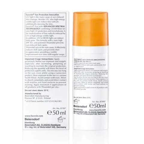 [Eucerin][Kèm Quà Tặng] Kem Chống Nắng Tinh Chất Sáng Da - Serum Spotless Brightening SPF50+ PA++++