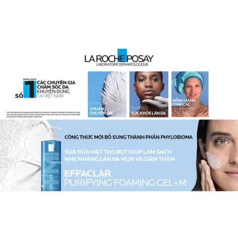 [La Roche-Posay] Gel Rửa Mặt Dành Cho Da Dầu, Nhạy Cảm - Effaclar Purifying Foaming Gel