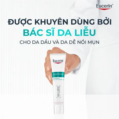 [ Eucerin] [Kèm Quà Tặng] Serum Dưỡng Cho Da Mụn 40ml - Dermopure Clinical SOS Serum