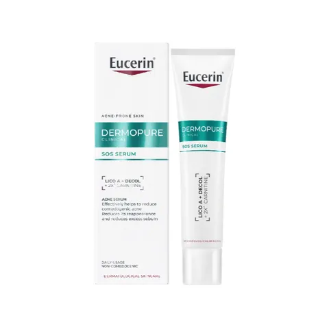 [ Eucerin] [Kèm Quà Tặng] Serum Dưỡng Cho Da Mụn 40ml - Dermopure Clinical SOS Serum