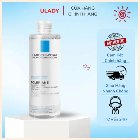 [La Roche-Posay] Nước Tẩy Trang Dành Cho Da Nhạy Cảm 400ml - Micellar Water Ultra Sensitive Skin