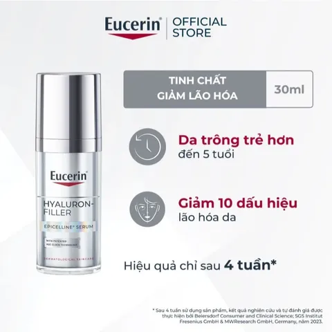 [Eucerin] Combo Tinh chất giảm dấu hiệu lão hóa 30ml + Xịt dưỡng ẩm & giảm nếp nhăn 150ml
