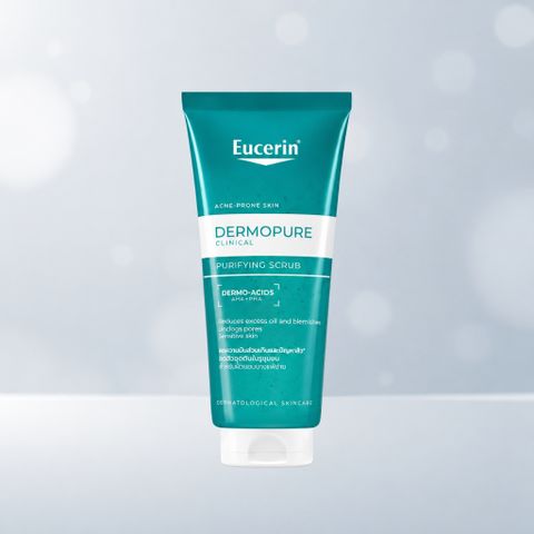 [Eucerin] [Kèm Quà Tặng] Tẩy tế bào chết  cho da mặt 100ML - DERMOPURE CLINICAL PURIFYING SCRUB