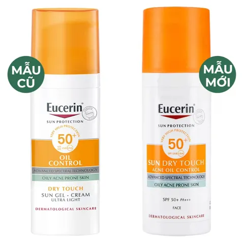 [Eucerin][Kèm Quà Tặng] Kem Chống Nắng Kiềm Dầu & Ngừa Mụn - Sun Dry Touch Acne Oil Control SPF 50+