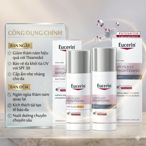 [Eucerin] [Kèm Quà Tặng] Kem Dưỡng Làm Sáng Da Ban Ngày/Ban Đêm - Spotless Brightening Day/Night