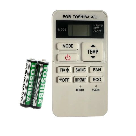 Điều khiển điều hòa Toshiba ngắn trắng - Remote máy lạnh