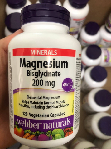 ⚡ Magnesium Bisglycinate 200mg hỗ trợ ngủ ngon, giảm căng thẳng 120 viên - Giao nhanh, tiết kiệm
