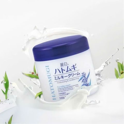 Kem Dưỡng Ẩm Hatomugi Nhật Bản Chiết Xuất Hạt Ý Dĩ, Cấp Ẩm, Dưỡng Sáng Da, Hỗ Trợ Giảm Khô Da Nứt Nẻ