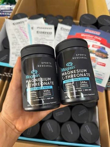 Viên uống hỗ trợ não bộ Sports Research Magtein Magnesium L-Threonate loại 135 viên