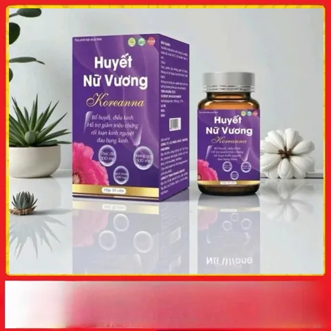 Huyết Nữ Vương Koreanna [Hộp 30 viên] bổ huyết điều kinh hỗ trợ giảm triệuu chứngg rối loạn kinh nguyệt đau bụng kinh