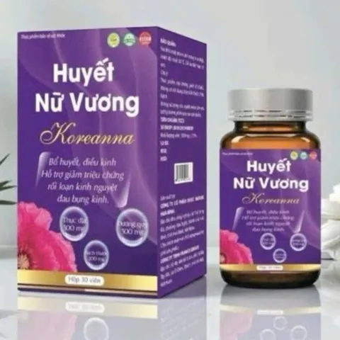 Huyết Nữ Vương Koreanna [Hộp 30 viên] bổ huyết điều kinh hỗ trợ giảm triệuu chứngg rối loạn kinh nguyệt đau bụng kinh