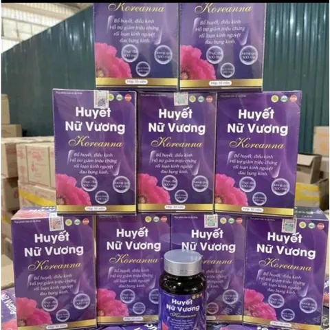Huyết Nữ Vương Koreanna [Hộp 30 viên] bổ huyết điều kinh hỗ trợ giảm triệuu chứngg rối loạn kinh nguyệt đau bụng kinh
