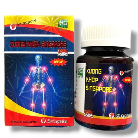 Viên uống đau nhức xương khớp  - Xương Khớp Singapore - Hộp 30 viên - Xuất xứ Singapore - Mã 2156