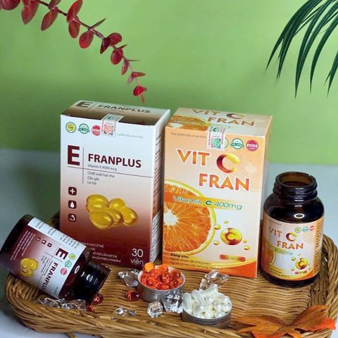 Vitamin E Franplus, viên uống đẹp da, trắng da, tăng cường nội tiết, ngừa lão hóa da