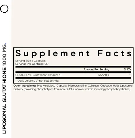 Codeage Liposomal Glutathione 1000mg - Tác động sâu vào bên trong tế bào hỗ trợ nám tàn nhang giúp da săn chắc mịn màng và trẻ trung hơn, sản xuất Mỹ