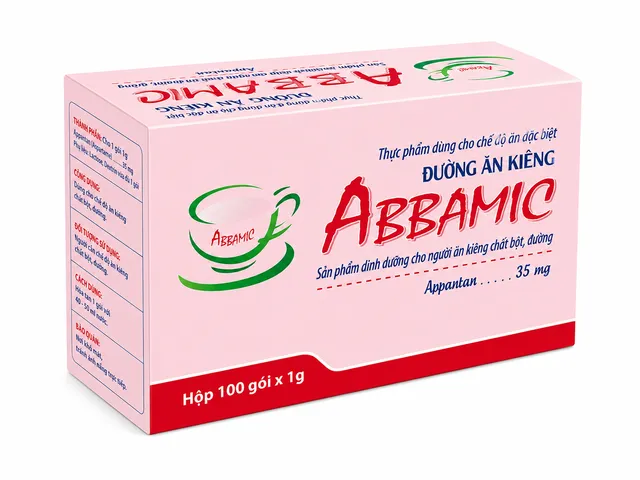 ĐƯỜNG ĂN KIÊNG ABBAMIC - HỘP 100 GÓI