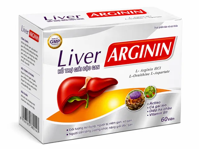 Viên Uống Tăng Cường Chức Năng Gan Liver Arginin - Hộp 60 Viên.
