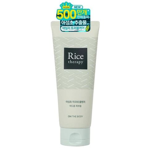 Sữa rửa mặt ngừa mụn On: The Body Rice Therapy Heartleaf Acne Cleanser 150ml