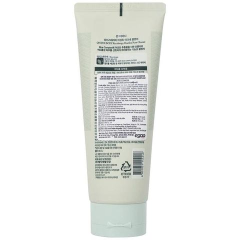 Sữa rửa mặt ngừa mụn On: The Body Rice Therapy Heartleaf Acne Cleanser 150ml