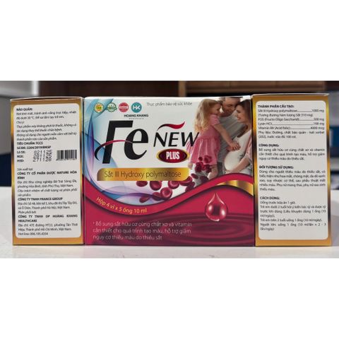 FE NEW PLUS - Sắt ống dùng cho người thiếu máu, thiếu sắt. Dùng được cho PNMT, PNSS