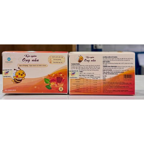 1 Hộp Kẹo ngậm ONG NÂU HK - Dịu cổ họng - ngọt lành từ thiên nhiên