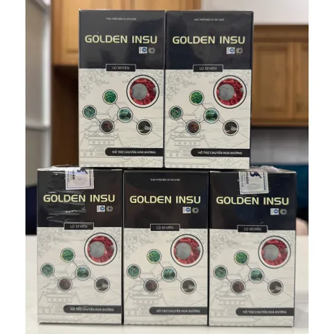 1 hộp viên uống ổn định an đường huyết GOLDEN INSU DIACAREBEST hỗ trợ hạ đường huyết chống biến chứng tiểu đường