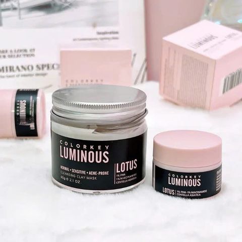 Mặt Nạ Đất Sét Colorkey Luminous Cleansing Clay 60g [hàng nhập khẩu]