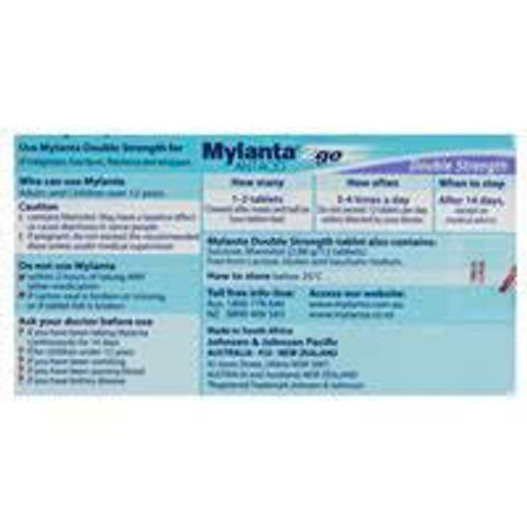 Viên nhai Mylanta Double strength giảm triệu chứng ợ hơi, bao tử, trào ngược dạ dày hộp 48 viên từ Úc
