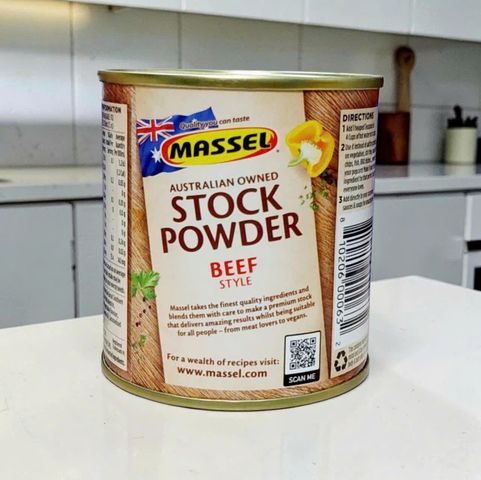 Bột Nêm Massel 168g – Stock Powder Vị Gà Bò Rau Quả Từ Úc