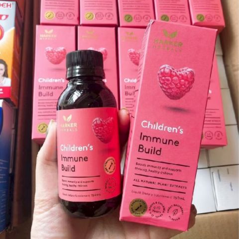 Siro Hacker Herbals Children's Immune Build |150 mL| Tăng cường hệ miễn dịch chuyên sâu & Hồi lực sau khi ốm dậy cho trẻ sơ sinh - 12 tuổi [S/P Chuẩn NZ]