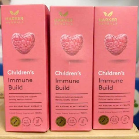 Siro Hacker Herbals Children's Immune Build |150 mL| Tăng cường hệ miễn dịch chuyên sâu & Hồi lực sau khi ốm dậy cho trẻ sơ sinh - 12 tuổi [S/P Chuẩn NZ]