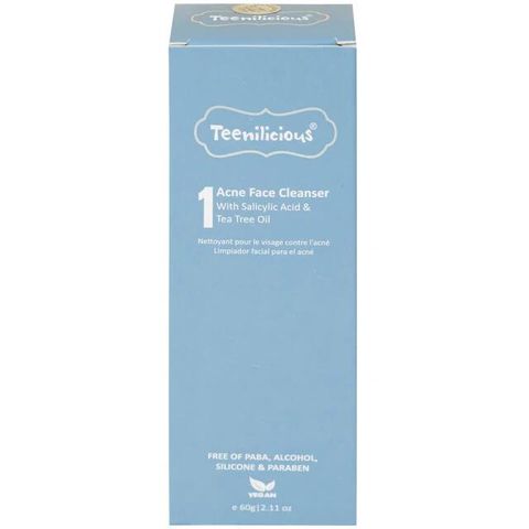 Gel rửa mặt ngừa mụn, sạch bã nhờn Teenilicious 60g