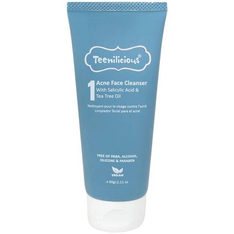 Gel rửa mặt ngừa mụn, sạch bã nhờn Teenilicious 60g