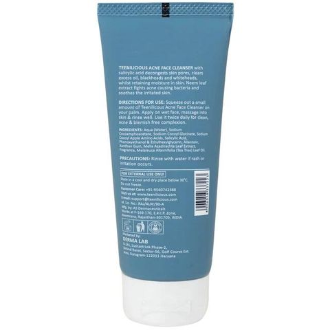 Gel rửa mặt ngừa mụn, sạch bã nhờn Teenilicious 60g