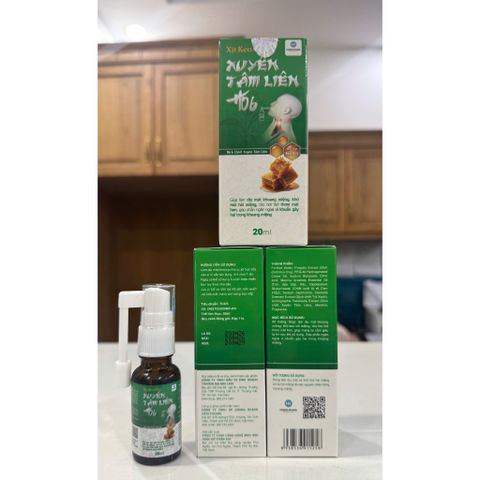 1 chai Xịt họng Xuyênn Tâm Liên keo ong - chai 20ml
