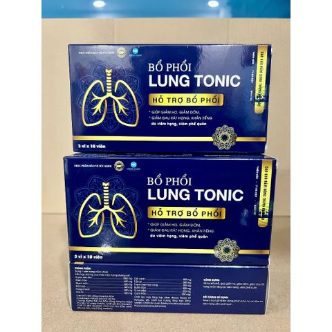 1 hộp Bổ Lung Tonic giúp tăng đề kháng, ngăn nhiễm virus, nhiễm khuẩn hệ hô hấp, giảm cơn ho, bảo vệ phổi.