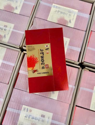 Nước Đông Trùng Hạ Thảo Nongzinsicphum Hàn Quốc Hộp Giấy Đỏ 60 Gói - Tăng cường sức khỏe, bổ dưỡng, hỗ trợ năng lượng 798892