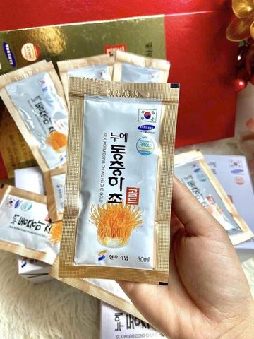 Nước Đông Trùng Hạ Thảo Nongzinsicphum Hàn Quốc Hộp Giấy Đỏ 60 Gói - Tăng cường sức khỏe, bổ dưỡng, hỗ trợ năng lượng 798892