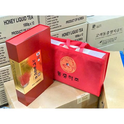 Nước Đông Trùng Hạ Thảo Nongzinsicphum Hàn Quốc Hộp Giấy Đỏ 60 Gói - Tăng cường sức khỏe, bổ dưỡng, hỗ trợ năng lượng 798892