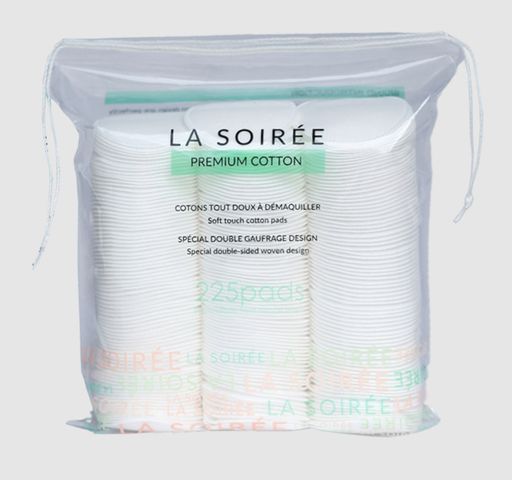 Bông Tẩy Trang Hữu Cơ Lamer La Soire 225 Miếng - 100% Cotton Siêu Mềm, Thân Thiện Với Da, Phù Hợp Mọi Loại Da, Giúp Giảm Mụn Đầu Đen