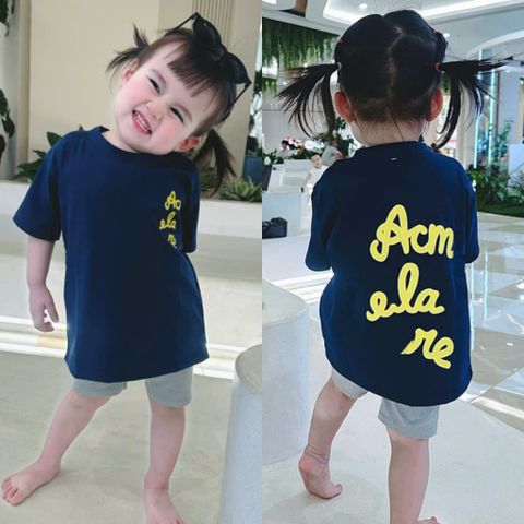 (Ảnh Thật) Áo Phông chữ cho Bé Trai và Bé Gái từ 10-20kg