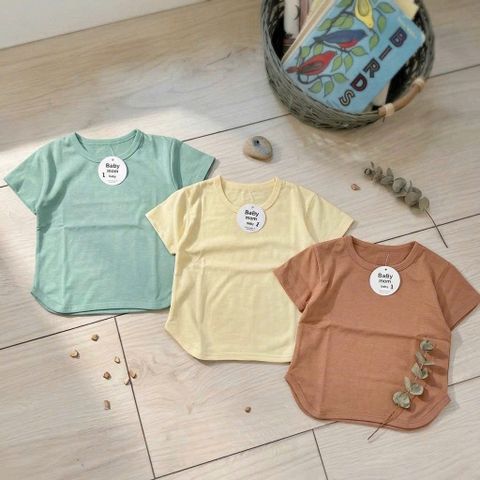 Combo 3 áo cotton basic xuân hè cho bé gái và bé trai gái 8-20kg