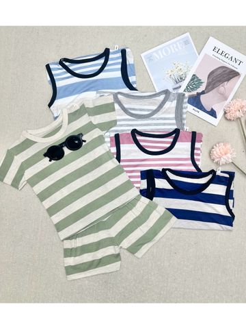 COMBO 3 BỘ ba lỗ cho bé  co giãn 4 chiều 8-18kg