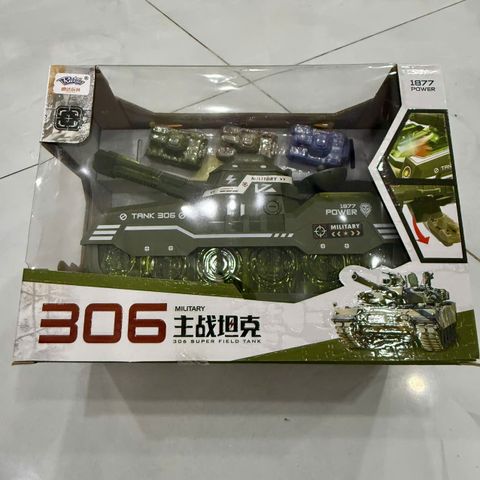Đồ chơi xe tăng Tank 306 cho bé dùng pin chạy tự động
