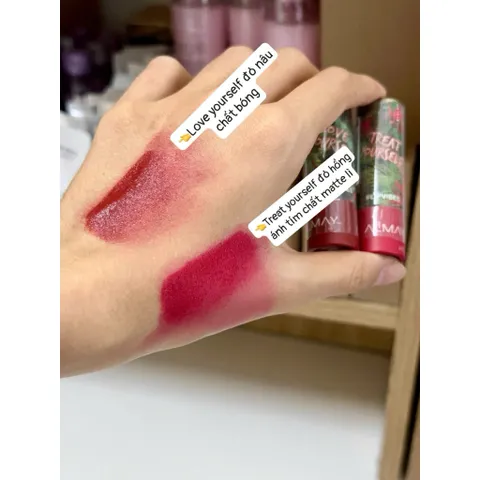 [ MỸ ẢNH THẬT ] Son ALMAY LIPVIBES LIPSTICK love yourself đỏ nâu -  nội địa Mỹ
