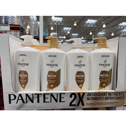 [ SÉT 2 CHAI GỘI + XẢ ]   Pantene Pro-V Daily Moisture Renewal, dung tích 1.13 L (38.2 FL OZ) hàng COSTCO MỸ